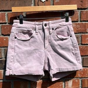 Universal Thread Light Pink Cuffed Denim Shorts Size 00